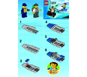 LEGO Police Watercraft Set 30227 Instructions