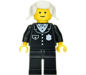 LEGO Police with Suit, White Pigtails Minifigure