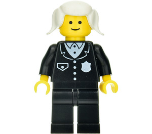 LEGO Polizei mit Anzug, Weiß Pigtails Minifigur