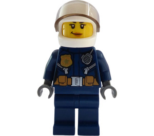 LEGO Politie vrouw Motorcyclist Minifiguur