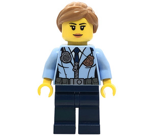 LEGO Poliskvinna med Hästsvans Minifigur