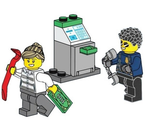 LEGO Policeman and Crook with ATM 952304