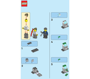 LEGO Policeman et Crook avec ATM 952304 Instructions