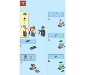 LEGO Policeman and Crook with ATM 952304 Instructions