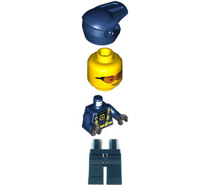 LEGO Polizist - Dark Blau Diving Anzug Minifigur