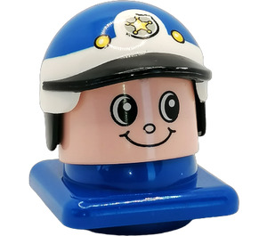 LEGO Policeman Figure Head Duplo Figure