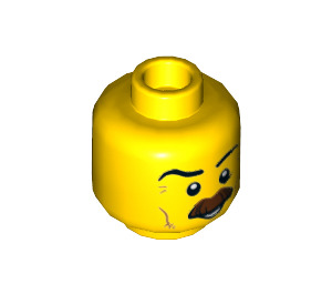 LEGO Policeman Minifigure Hoofd (Verzonken Solid Stud) (3626 / 29931)