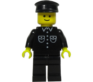 LEGO Policeman with Black Hat Minifigure