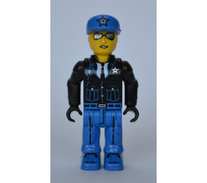 LEGO Polizist mit Blau Kappe mit Silber Stern Minifigur