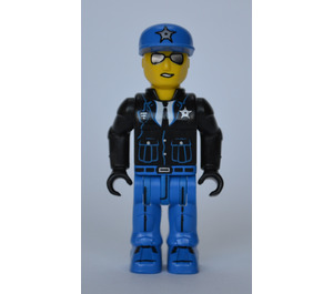 LEGO Policeman avec Bleu Casquette avec Argent Star Figurine