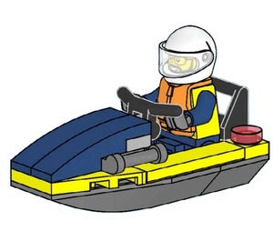 LEGO Policeman with Jetboat 952408