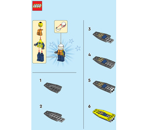 LEGO Policeman with Jetboat 952408 Byggeinstruksjoner