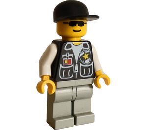 LEGO Politimann med Sheriff Stjerne og Grå Ben Minifigur