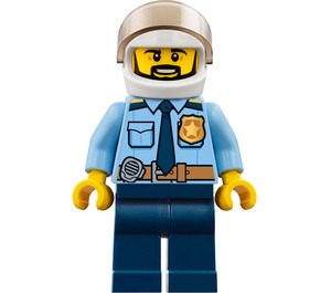 LEGO Policeman with White Helmet Minifigure