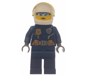 LEGO Policewoman Pilot met Safety Goggles minifiguur