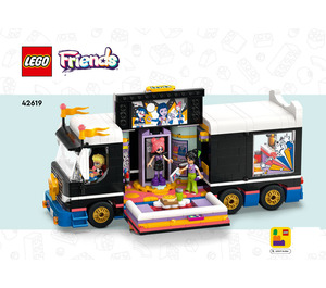 LEGO Pop Star Music Tour Bus 42619 Byggeinstruksjoner