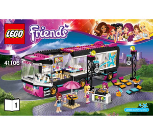 LEGO Pop Star Tour Bus Set 41106 Instructions