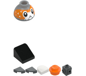 LEGO Porg mit Grau Flügel und Schwarz Schwanz Minifigur