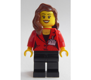 LEGO Porsche 911 GT Finish Line Press Woman Minifigure