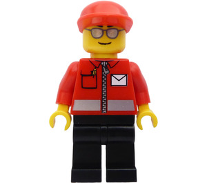 LEGO Post Office Mailman with Red Cap Minifigure