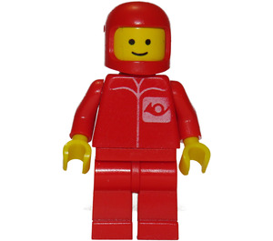 LEGO Post Office Worker med Old Rød Hjelm Minifigur