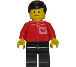 LEGO Post Officer Worker met Zwart Haar Minifiguur