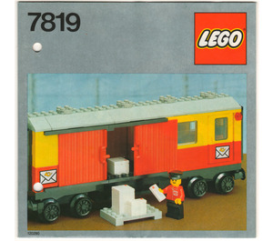 LEGO Postal Container Wagon Set 7819 Instructions