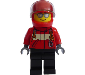LEGO Postal Service Helicopter Pilot minifiguur