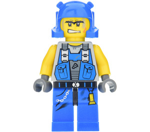 LEGO Power Miner z Pomarańczowy Scar Minifigurka