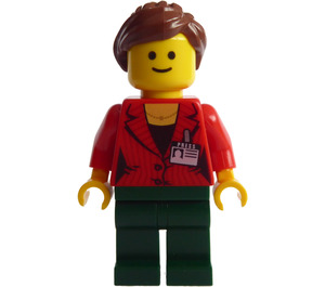 LEGO Press Frau / Reporter Minifigur