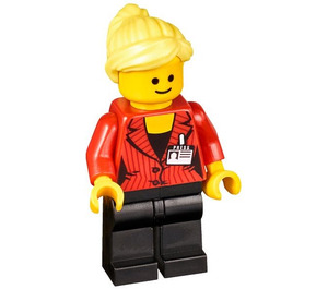 LEGO Press Woman / Reporter with Bright Light Yellow Hair Minifigure