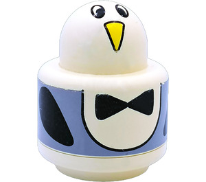 LEGO Primo Round Rattle 1 x 1 Brick with Penguin Pattern (31005 / 75592)