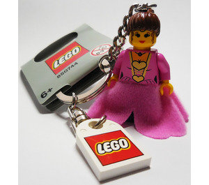 LEGO Princess Schlüssel Kette mit 3 x 2 Modified Fliese mit Loch (850744)
