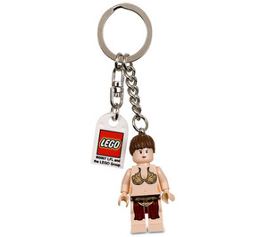LEGO Princess Leia Jabba Slave Outfit Key Chain with Logo Tile (851938)