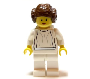 LEGO Prinses Leia met Wit Kleding en Geel Hoofd Minifiguur