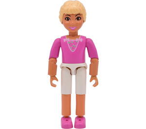 LEGO Princess Vanilla mit Weiß Shorts & Dark Pink oben mit Roses Dekoration Minifigur
