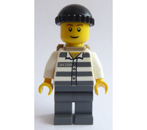 LEGO Prisoner 50380 with Black Knitted Cap and Backpack Minifigure