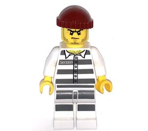 LEGO Carcerato 50380 con Rosso scuro Lavorato a maglia Berretto Minifigure