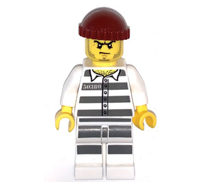 LEGO Prisoner 50380 mit Dark rot Gestrickt Deckel Minifigur