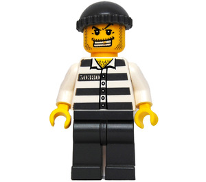 LEGO Prisoner 50380 mit Gold Zahn und Gestrickt Deckel Minifigur