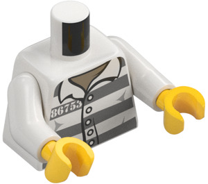 LEGO Fånge 86753 Minifigur Kropp (973 / 76382)