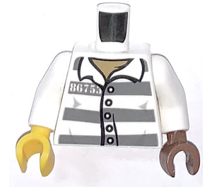 LEGO Prisoner Minifig Torso (973)