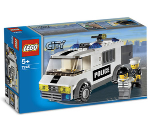 LEGO Prisoner Transport Set (Black/Green Sticker) 7245-1 Packaging