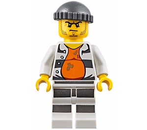LEGO Prisoner met Stained Oranje Undershirt minifiguur