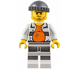 LEGO Fånge med Stained Orange Undershirt Minifigur