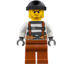 LEGO Vanki jossa Sänki, Vyö, Suspenders ja Tummanoranssi Jalat Minihahmo