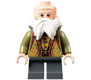 LEGO професор Filius Flitwick с зелено и Жълто Връх Минифигурка