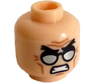 LEGO Professor Hugo Strange Minifigure Head (Recessed Solid Stud) (3626 / 36137)