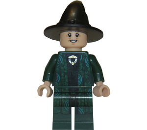 LEGO Professor McGonagall with Black Hat (Single Sided Head) Minifigure