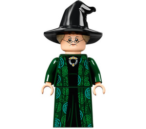 LEGO Professor Minerva McGonagall with Black Bent Hat and Printed Skirt Minifigure
